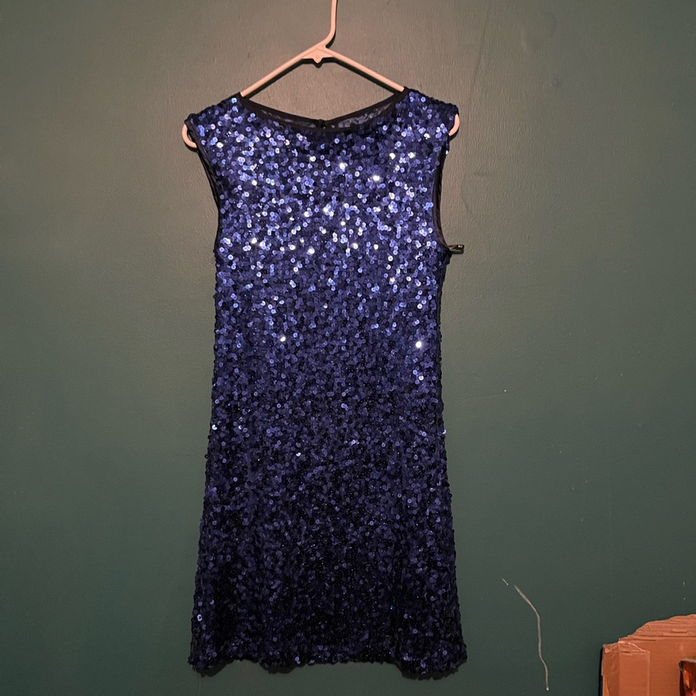Forever 21 Shimmering Blue Sequin Mini Dress